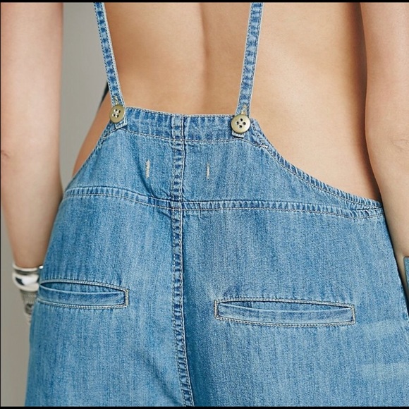 Free People Chambray Jumpsuit - Picture 3 of 7